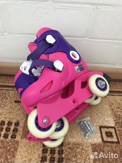 Ролики (дев.), шлем, защита (XXS) как новые компле