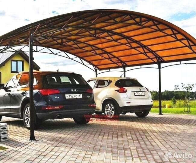 Навесы из поликарбоната для дачи