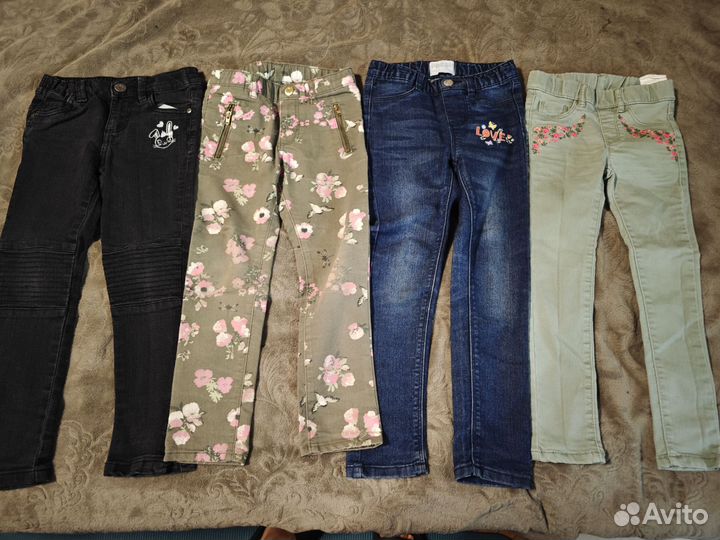 Джинсы-штаны на 110р на девочку