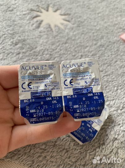 Линзы контактные acuvue oasys на месяц