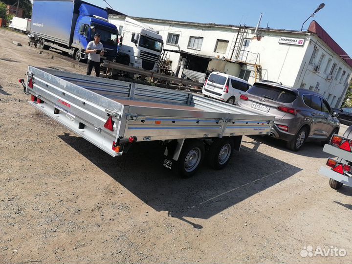 Прицеп две оси для легких коммерческих перевозок