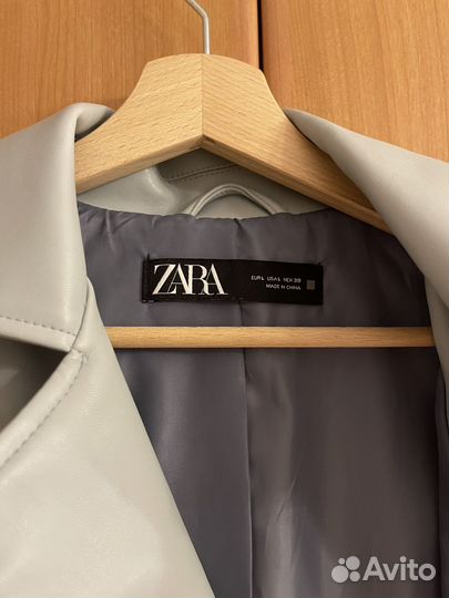 Кожаная куртка zara