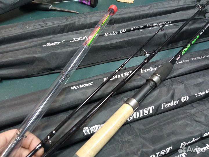 Фидер Fanatik Egoist 3.3м, тест до 60гр (карбон)