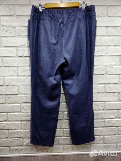 Брюки женские на резинке под кожу 52 размер
