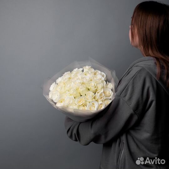 Букет из белых роз