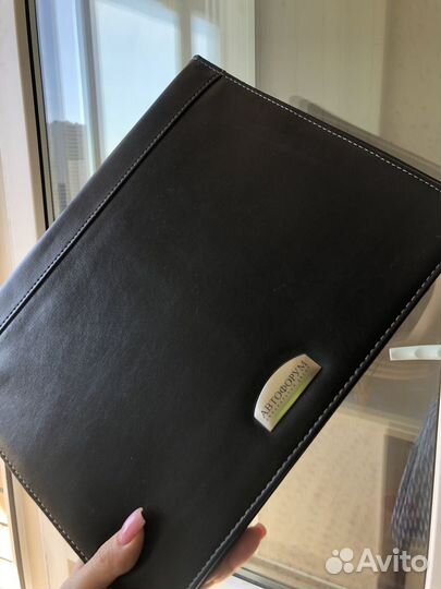 Кожаная папка для документов a4