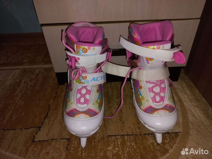 Коньки на девочку размер 26-29