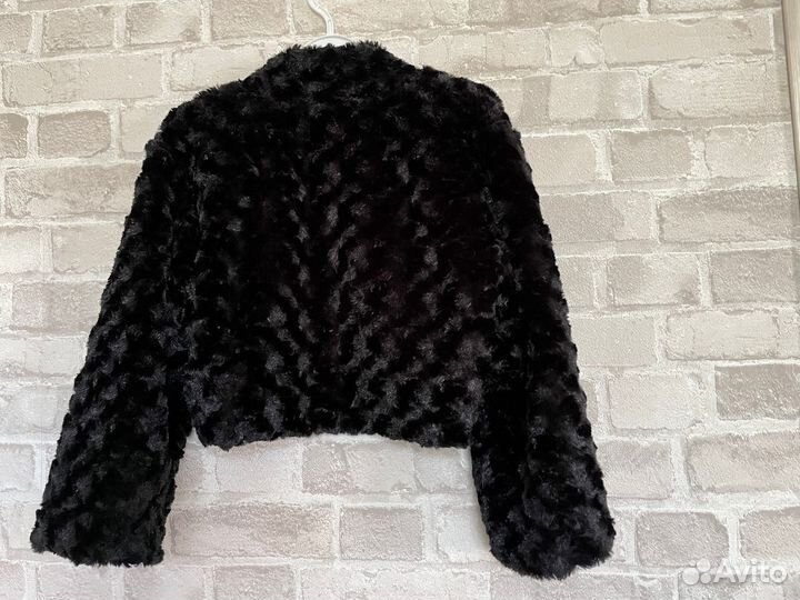 Накидка на плечи/болеро черная, размер 40-42