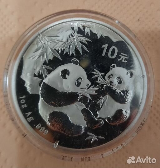 Серебряные монеты панда