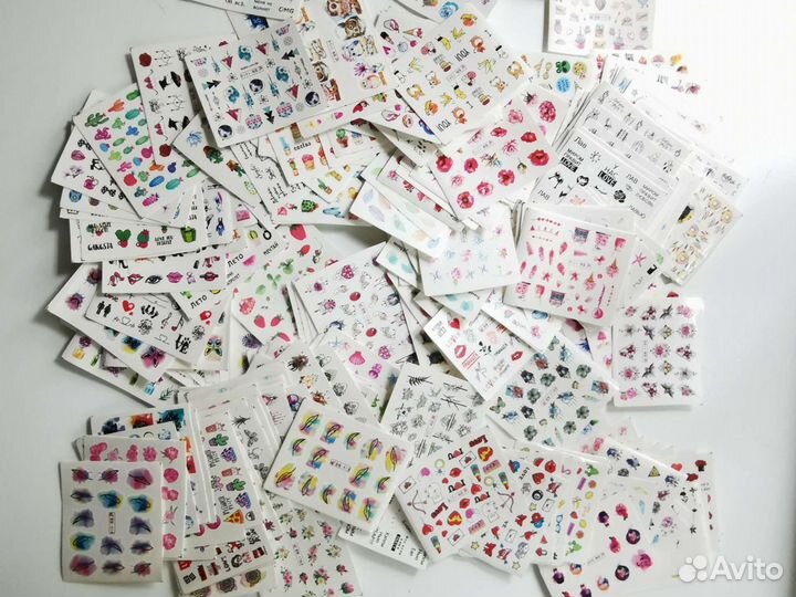 233 шт. Слайдеры/наклейки/дизайн для маникюра