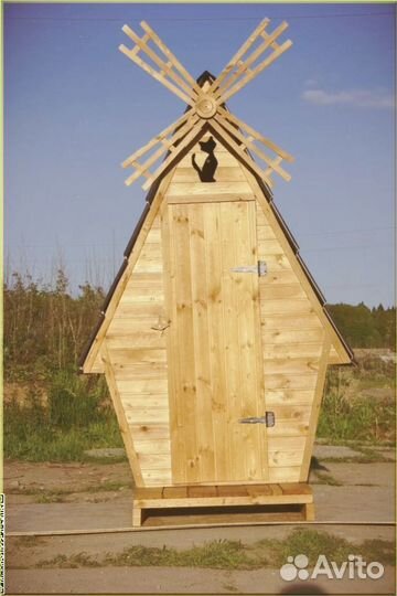 Дачный туалет с декором и установкой FTT