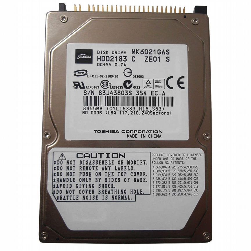 [MK6021GAS] Жесткий Диск Toshiba 60gb Ide 2,5" Mk6021gas