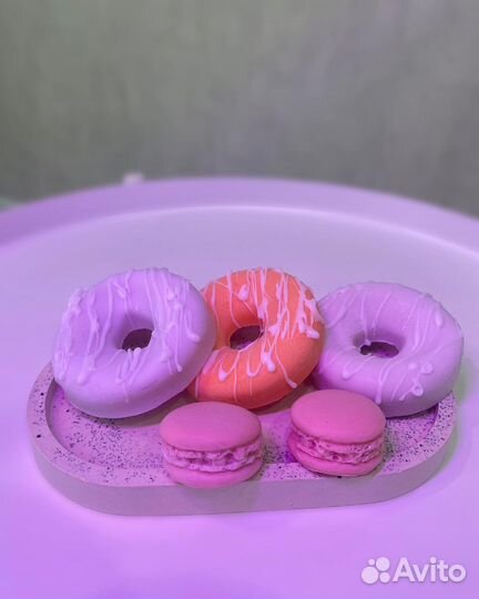 Мыло ручной работы «Пончики» и «Макаронсы»