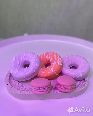 Мыло ручной работы «Пончики» и «Макаронсы»