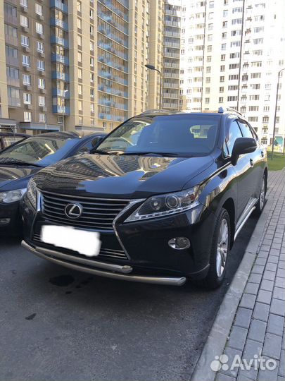 Защита порогов lexus rx