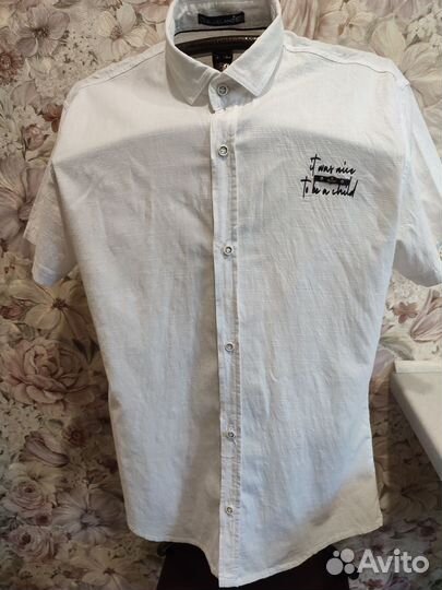 Рубашка на мальчика 158 белая