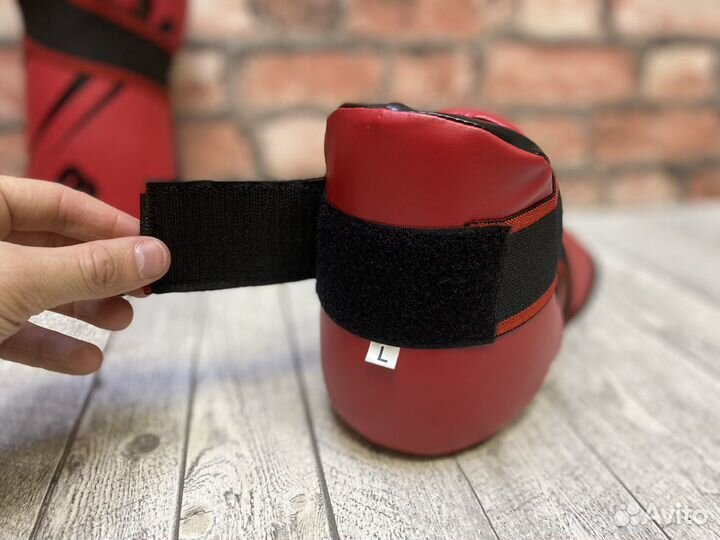 Футы для тхэквондо/кикбоксинга BoyBo New Red