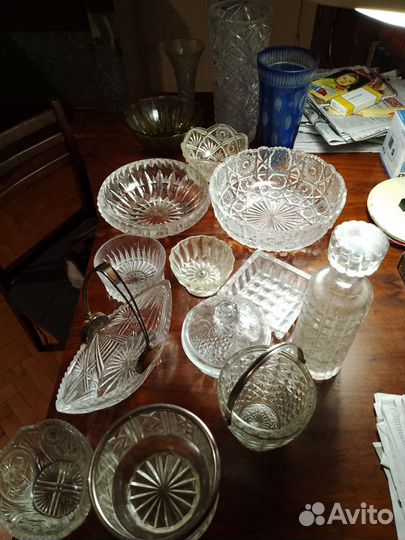 Хрусталь салатник, конфетницы и вазочки СССР