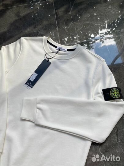 Stone island свитшот мужской белый