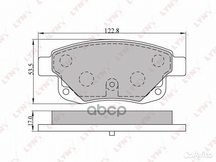 Колодки тормозные дисковые зад ford Transit