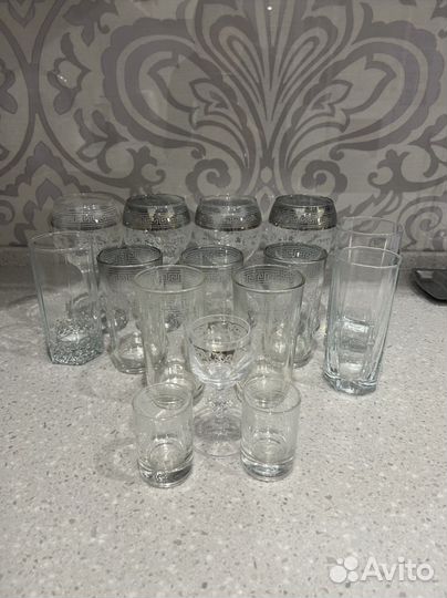 Бокалы, рюмки, стаканы
