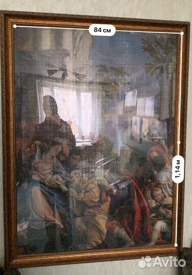 Картина (пазл собранный в багете)