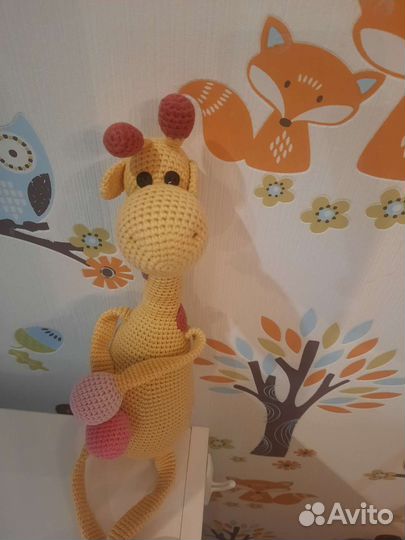 Жираф вязанный ручная работа