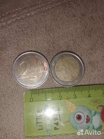 Монеты 2 евро 2001-2002