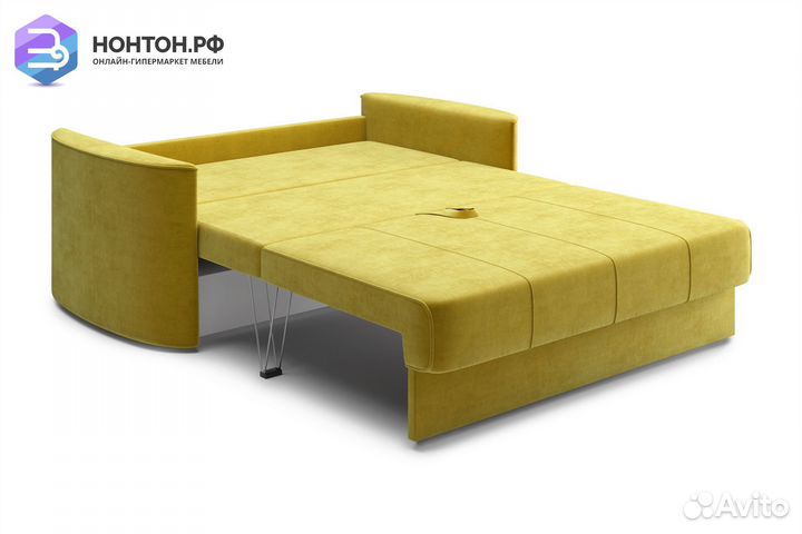 Диван еврокнижка Колибри горчичный