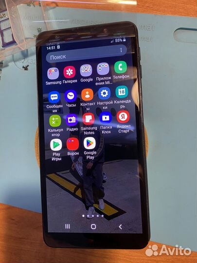 Дисплей для samsung a750f (a7 2018) (amoled)