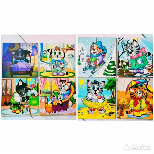 Развивающие игры деревянные, пазлы, игрушки новые