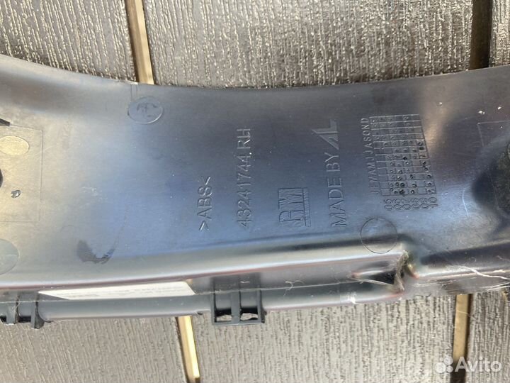 Накладка заднего правого фоноря opel astra h седан