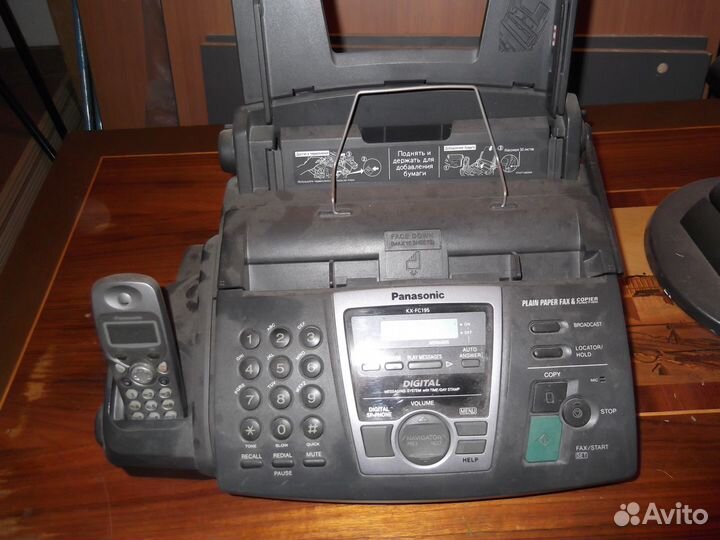 Телефон-факс panasonic kx-fc 195