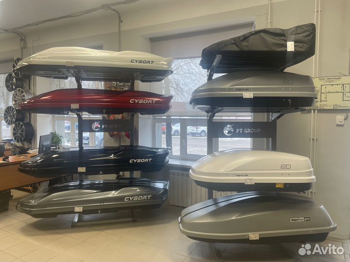 Автобокс Turino Medium LUX 460 черный глянец