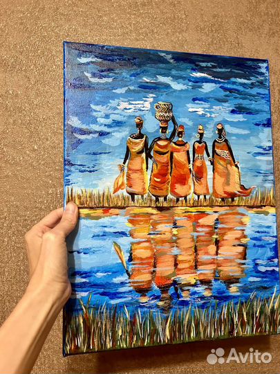 Интерьерная картина ручная работа