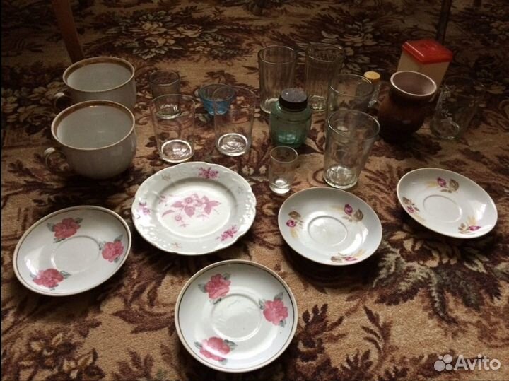 Тарелки, стаканы СССР посуда для кухни