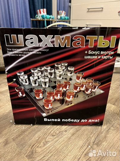 Набор-игра Пьяные Шахматы (шашки, карты), новый