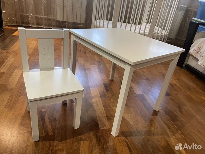 Детский стол и стульчик IKEA криттер
