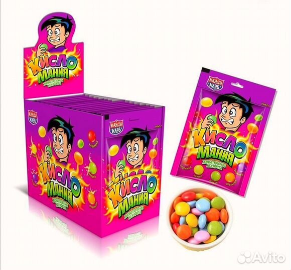 Конфеты жевательные Кисломания 20 штук
