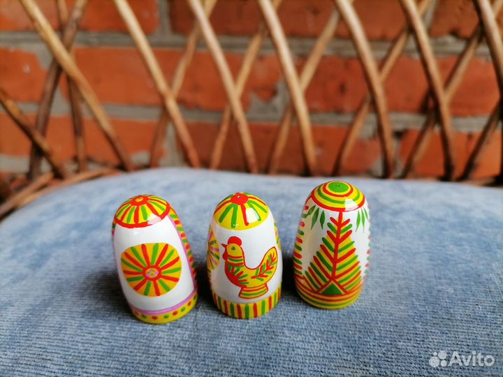Наперстки деревянные с росписью