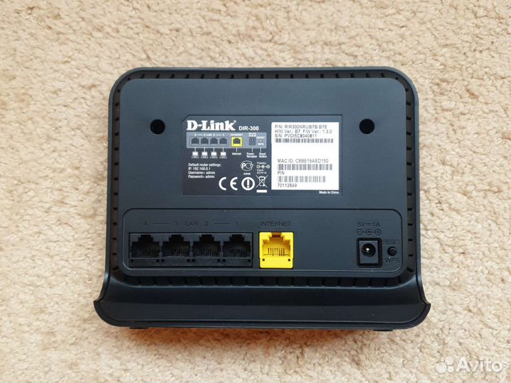 Wifi роутер D-Link DIR-300