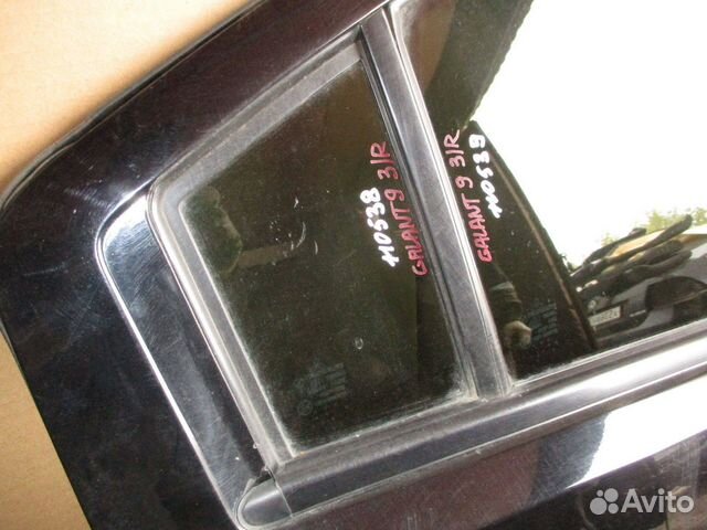 Стекло двери З/П (форточка) Mitsubishi Galant 9