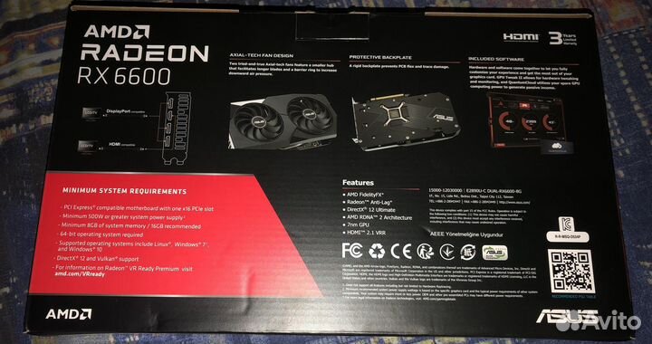Видеокарта radeon rx 6600 8 gb