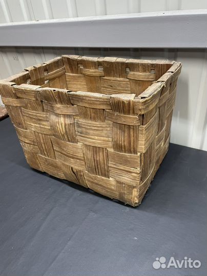 Короб старинный плетюха корзина