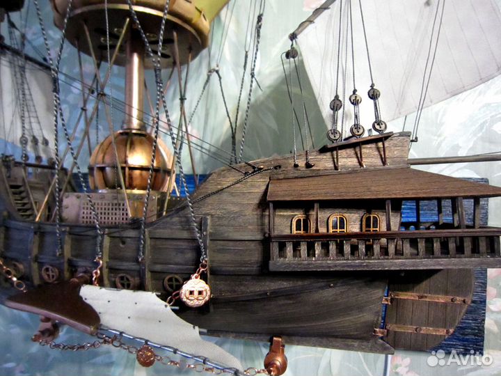 Светильник - корабль (стимпанк)