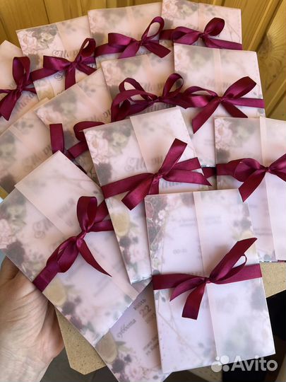 Пригласительные на свадьбу калька