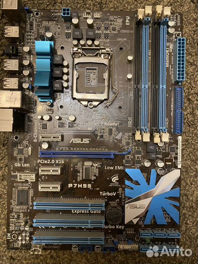 Материнская плата p7h55 сокет 1156