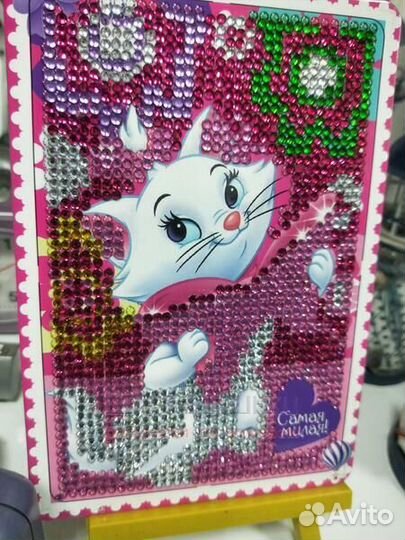 Алмазная мозаика 11x16 Голубоглазый тигрёнок