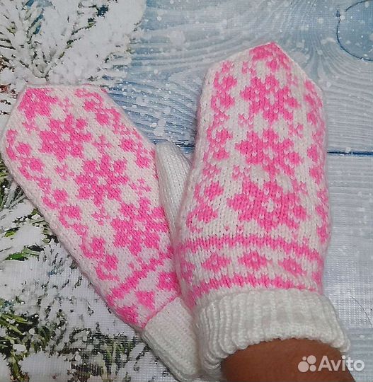 Варежки ручной работы