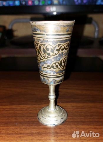 Рюмка, серебро с позолотой. СССР